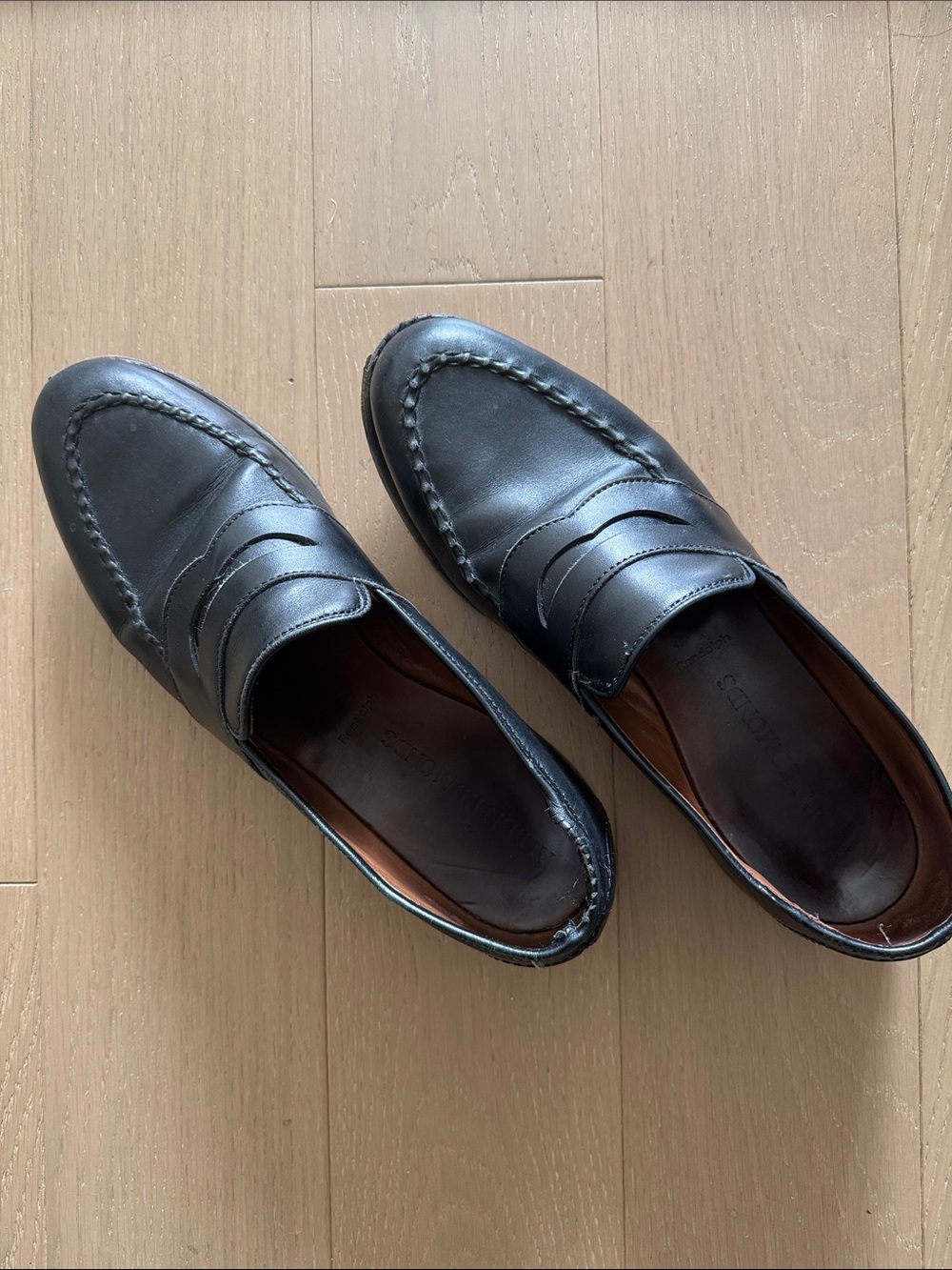 Allen Edmonds Black Penny Loafers
